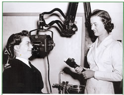 The first dental assistants during World War II within the RCDC