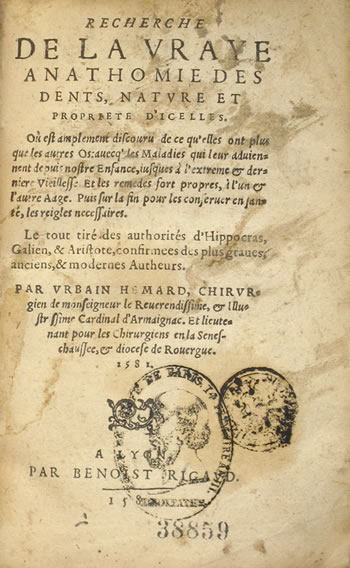 Le premier livre dentaire en France